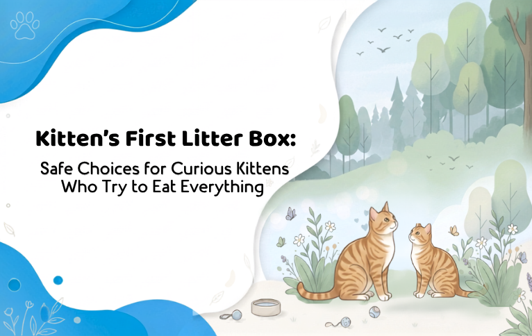 Kitten’s First Litter Box: Safe Choices for Curious Kittens Who Try to Eat Everything