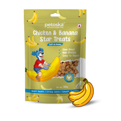 Petoska Dog Treats – Chicken Banana Dog 100g