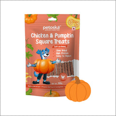 Petoska Dog Treats – Chicken & Pumpkin 100g | Digestive Support