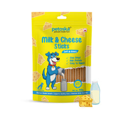 Petoska Dog Treats – Milk & Cheese Stick 100g | Nutritious Treats