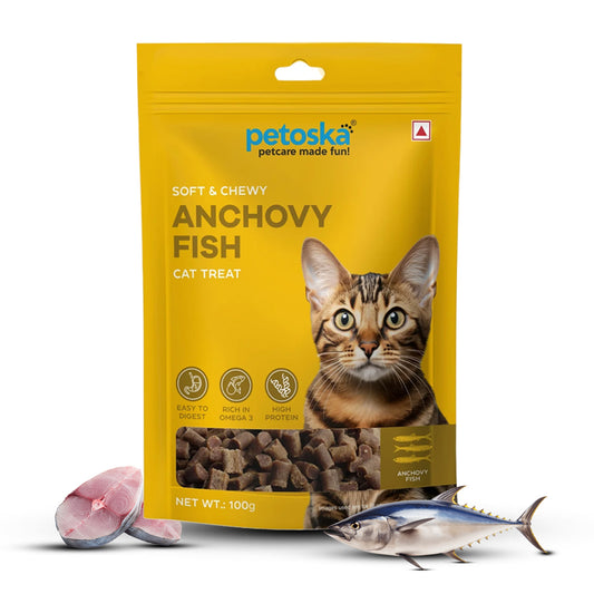Petoska Anchovy Fish Cat Treat- 100gms