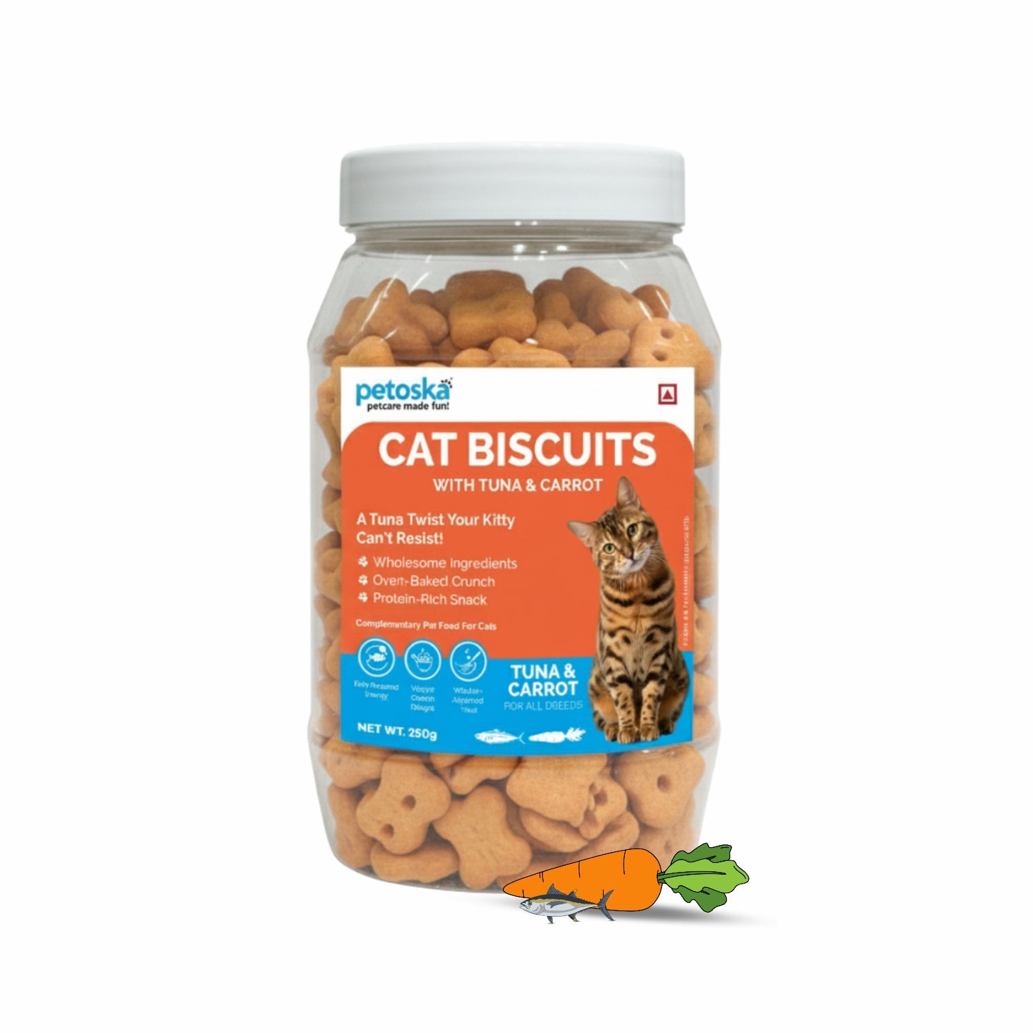 Cat tuna treats biscuits