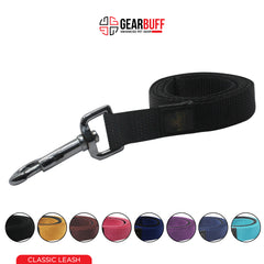 Gearbuff Classic Leash | Premium Pet Safety Accessory | Dog Leash for All Dogs | Walking & Training Belts | Break Resistant & Fade Resistant | Comfortable