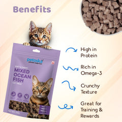 Mixed Ocean Fish Cat Treat (100gms)