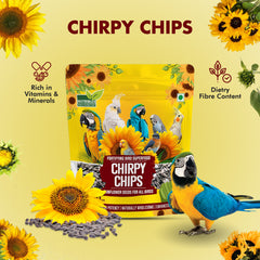Nutribles Sunflower Seeds for Birds - 450 Gm (Pack of 1)| Premium Bird Food | Superfood for Lovebirds, Cockatiels, Sun Conure, African Grey Parrot, Amazon Macaw Parrot, Cockatoo
