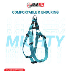 Gearbuff Classic Step-in Dog Harness| Escape Proof Dog Harness | Adjustable | Dog Essentials | Walking & Training | Break Resistant & Fade Resistant| Comfortable Chest Harness