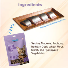 Mixed Ocean Fish Cat Treat (100gms)