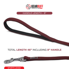 Gearbuff Sports Dog Leash | Superior Grade | Extra Durable | Pet Safety Accessory | Leash for All Dogs | Walking & Training Belts | Break Resistant & Fade Resistant | Comfortable