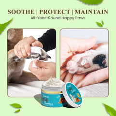 Bathright Pet Paw Butter 50 gm | Natural Paw Butter for Dogs & Cats | Moisturizes, Nourishes & Softens Dry Chapped Paws | Paw Cream with Honey, Cocoa Butter, Vitamin E | Pet Care Grooming