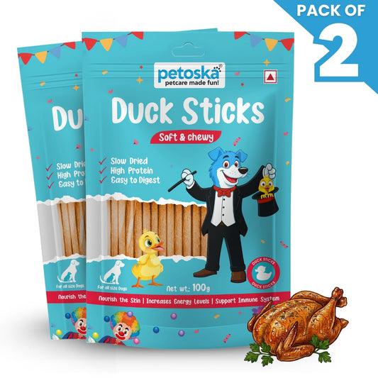 Dog Treat Duck Sticks 100gms (Pack of 2)