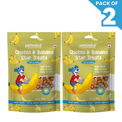 Petoska Dog Treat Chicken & Banana Stick 100g - Pack of 2