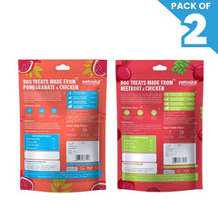 Petoska Dog Treats Pomegranate & Beetroot Chicken Sticks 100gm - Pack Of 2