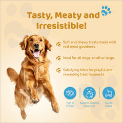 Petoska Dog Treats – Meat Jerky, 100g | Dental-Friendly
