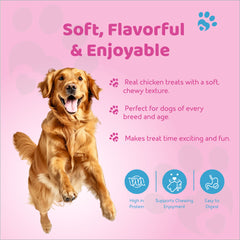 Petoska Dog Treats – Chicken & Strawberry, 100g | Heart Treats