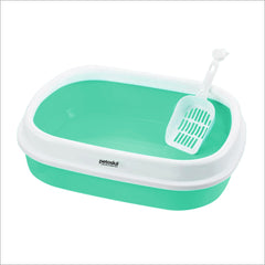 Petoska Cat Litter Tray with Scoop - Green