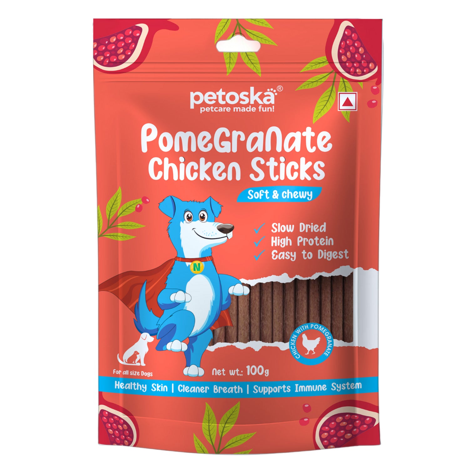 dog chewing sticks