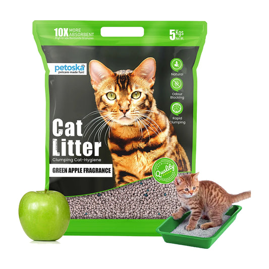 Green apple cat litter