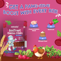 beetroot chicken  dog treats
