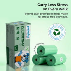 Petoska Biodegradable Poop Bags for Dogs & Cats (Pack of 3 )