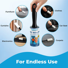 Petoska Lint Roller Pack of 5 (60 Sheets Each)