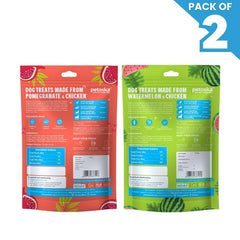 Petoska Dog Treats Pomegranate & Watermelon Chicken Sticks 100gm - Pack Of 2