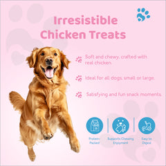 Petoska Dog Treats – Chicken & Strawberry Donuts, 100g