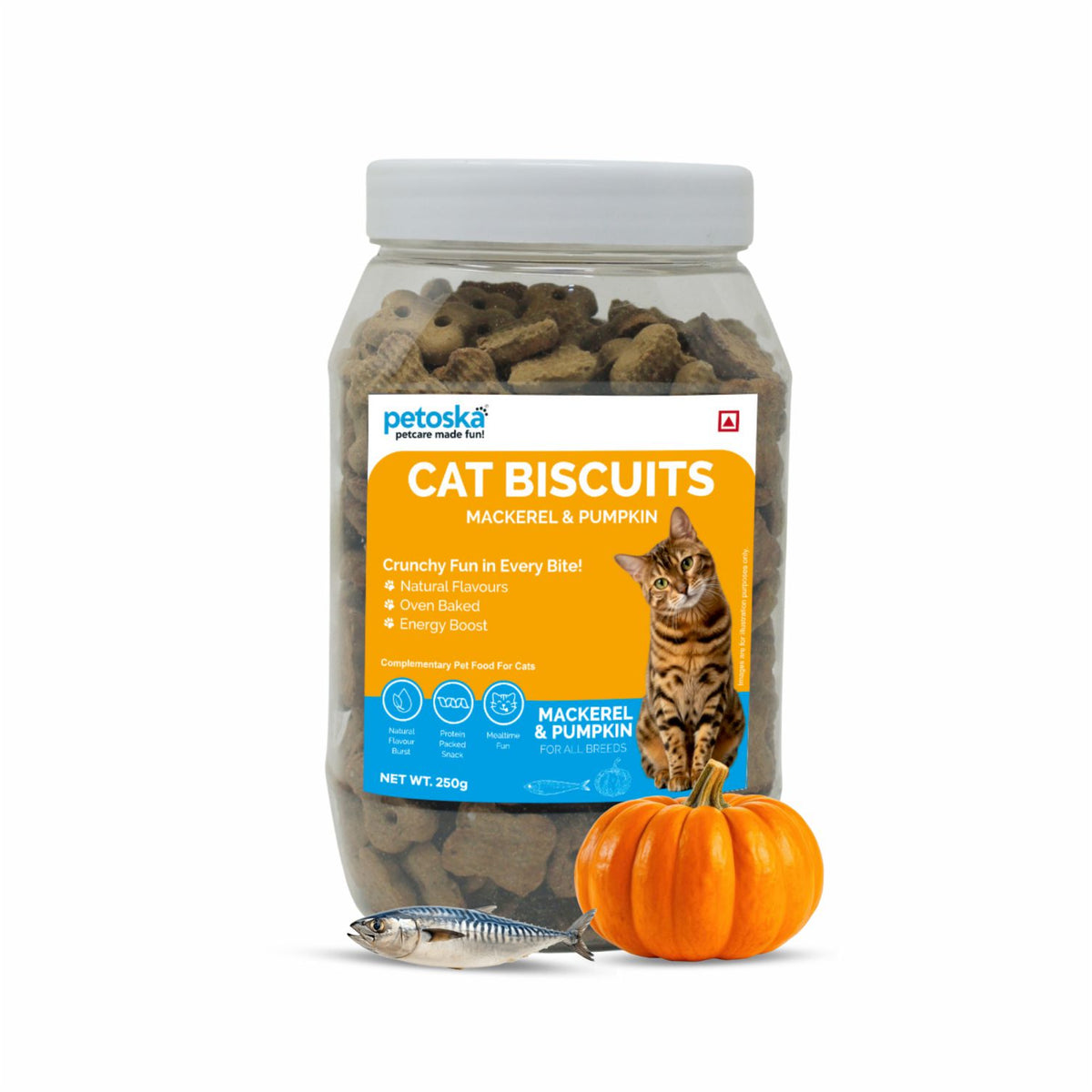 Petoska Cat Biscuits  Mackerel
