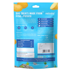 Petoska Dog Treat Potato Fish Sticks & Duck Sticks 100gm - Pack Of 2