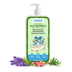Petoska Anti-Bacterial Dog Shampoo for Dogs & Puppies | 200 ml
