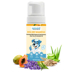 Petoska Dog Dry Shampoo for Dogs & Puppies | 150 ml