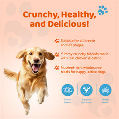 Dog Biscuits Chicken & Carrot Daily Nutrition (500gms)