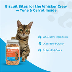 Petoska Crunchy Cat Biscuit Tuna & Carrot, 250 gms