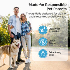 Petoska Biodegradable Poop Bags for Dogs & Cats (Pack of 3 )