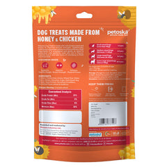Petoska Dog Treat Chicken Honey Sticks & Milk Cheese Sticks 100gm - Pack Of 2