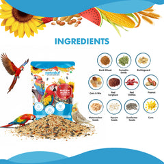 Macaw Munch Natural Seed Mix for Macaws (450gms)
