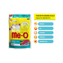 Me-O Creamy Cat Treat,  Crab Flavor, Soft and Creamy Snack- 1 pack (20 Pieces)