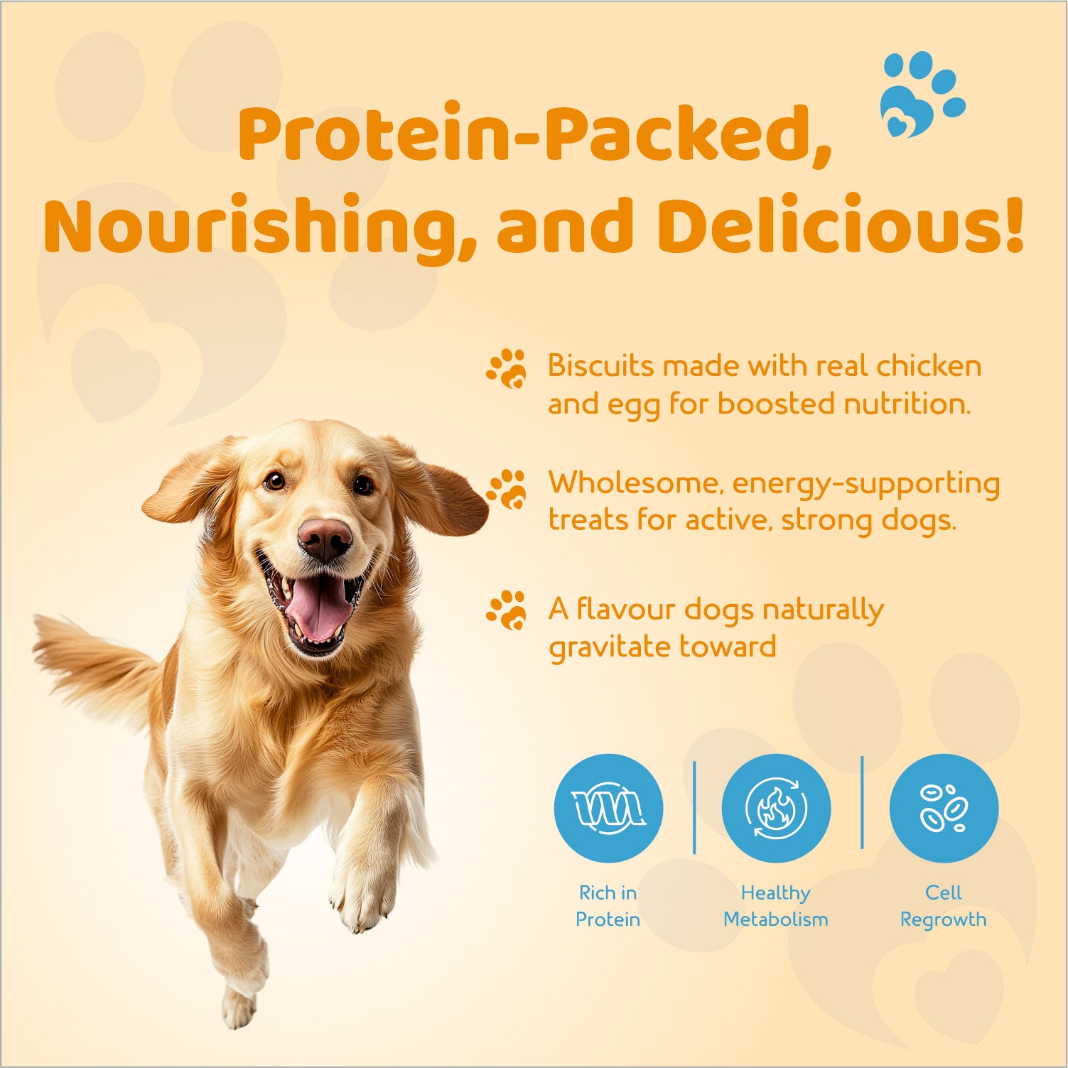 Petoska Crunchy Dog Biscuits with Chicken & Egg Flavored 