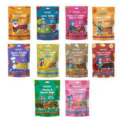 Petoska - Soft & Chewy Dog Treats Combo Pack (Pack of 10)
