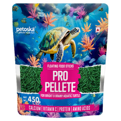 Petoska Pro Pellets Nutrient-Rich Turtle & Tortoise Food - 450gms