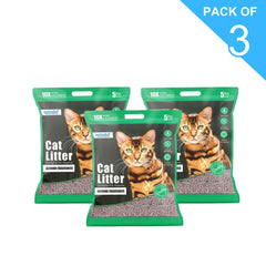 Petoska Bentonite Cat Litter Jasmine Fragrance Rapid Clumping & Odor Control-5kg