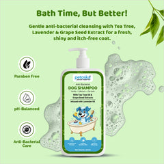 Petoska Anti-Bacterial Dog Shampoo for Dogs & Puppies | 200 ml