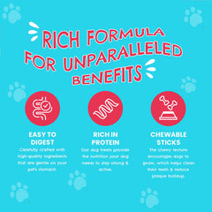 Petoska Dog Treat Pomegranate & Potato Fish Sticks 100gm - Pack Of 2