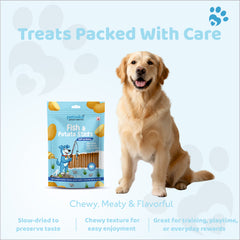 Petoska Dog Treats – Fish & Potato Sticks, 100g | Omega-3 Protein Sticks