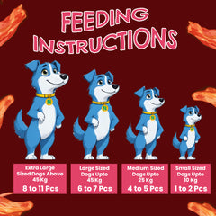 Petoska Chicken Meat Jerky Dog Treats, High-Protein & Dental-Friendly, 100gms