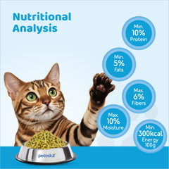 Petoska Crunchy Cat Biscuit Mackerel & Pumpkin, 250 gms