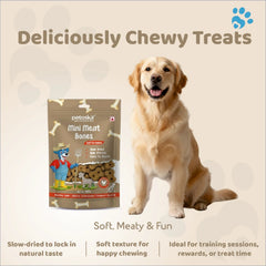 Petoska - Dog Chewy Bone Treats Mini Meat Bones (100gms)