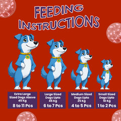 Petoska Chicken Salami Treats for Dogs, Smoky & Chewy Protein Snacks, 100gms