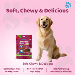 Petoska Dog Treats –  Chicken & Beetroot Stick, 100g | Chewy treats
