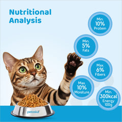 Petoska Crunchy Cat Biscuit Tuna & Carrot, 250 gms