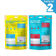 Petoska Dog Treat Milk Cheese & Duck Sticks 100gm - Pack Of 2